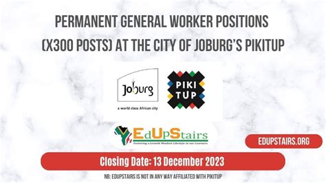PERMANENT GENERAL WORKER POSITIONS (X300 POSTS) .
